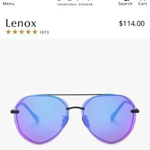 DIFF: Lenox Gradient Blue and Purple Sunglasses Lenox Matte Black + Purple Mirror Sunglasses – Allie and Me  main image 4